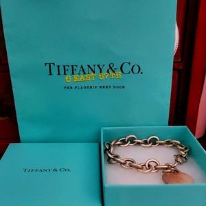 Silver Tiffany's heart bracelet